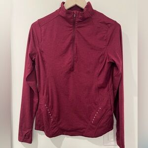 Avia Women's half zip Long Sleeve active top